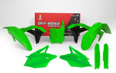 Rtech, Plastkit, NEON GRÖN, Kawasaki 19-20 KX250, 17-18 KX250F