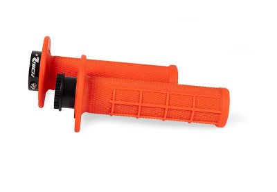 Rtech, R20 LOCK-ON GRIPS HALF WAFFLE, NEON ORANGE