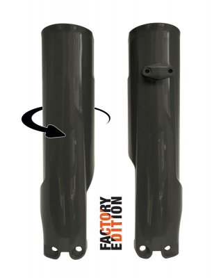 Rtech, Gaffelskydd Factory Full Wrap, SVART, KTM 24-27 450 EXC-F, 23-27 450 SX-F, 24-25 250 EXC/150 EXC, 24 250 EXC-F, 26-27 250