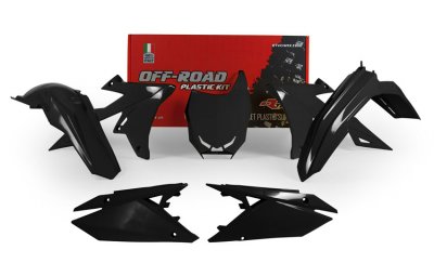 Rtech, Plastkit, SVART, Suzuki 18-25 RM-Z450, 19-25 RM-Z250