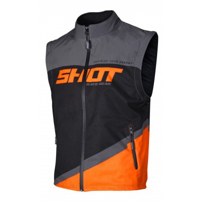 SHOT, JACKA BODYWARMER LITE, VUXEN, GRÅ/NEON ORANGE
