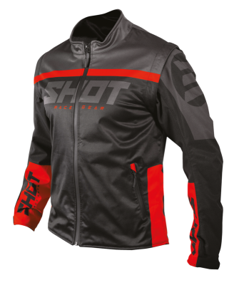 SHOT Jacka Softshell Lite 2.0 Svart/Röd