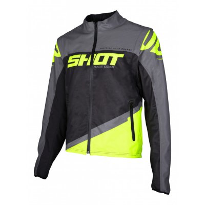 SHOT, JACKA SOFTSHELL LITE, VUXEN, GRÅ NEON GUL