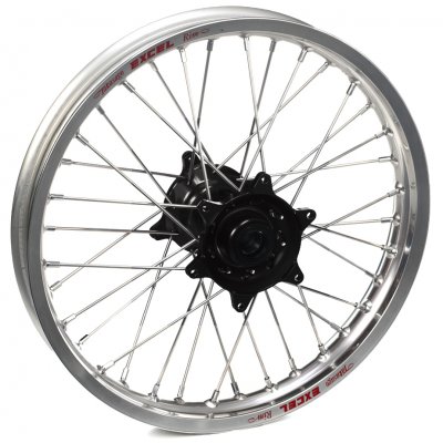 Haan Wheels, Komplett Hjul, 2,15, 19", BAK, SILVER SVART, TRIUMPH 25 TF 450-RC, 26 TF 450-X, 24-26 TF 250-X