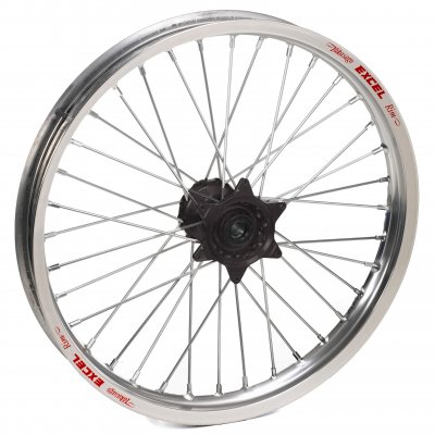 Haan Wheels, Komplett Hjul, 1,60, 21", FRAM, SILVER SVART, KTM 03-15 450 EXC-F, 03-14 450 SX-F, 03-15 250 EXC/250 EXC-F, 03-14 2