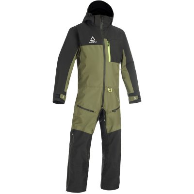Skoteroverall AMOQ Dynamic YOUTH Overall Fodrad Svart/Militärgrön/Hivis