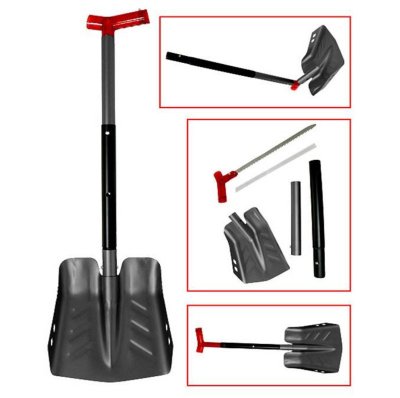 Sno-X Snöspade med såg, svart aluminium