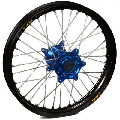 Haan Wheels, Komplett Hjul, 2,50, 18", BAK, SVART BLÅ, KTM 19-20 790 ADVENTURE, 23 790 ADVENTURE, 20-25 890 ADVENTURE, Husqvarna
