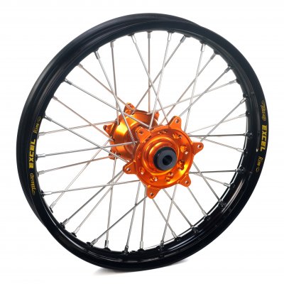 Haan Wheels, Komplett Hjul, 1,60, 12", BAK, SVART ORANGE, KTM 24-26 50 SX, Husqvarna 24-25 TC 50, 26 TC 50, GasGas 24 MC 50, 26 