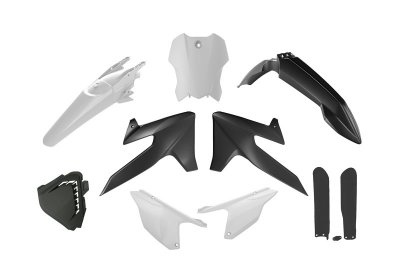 Rtech, Plastkit, O.E.M SVART VIT, TRIUMPH 25 TF 450-RC, 26 TF 450-X, 24-26 TF 250-X