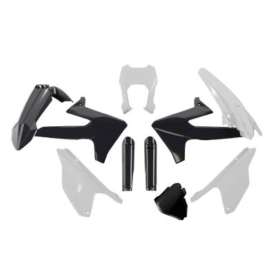 Rtech, Plastkit, SVART VIT, TRIUMPH 25-26 TF 450-E, 25-26 TF 250-E