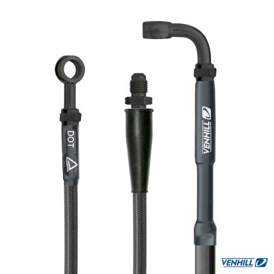 Venhill, Kopplingsslang, CARBON SVART, Husqvarna 04-10 TC 450/TE 450/TE 510, 05-16 TC 250, 04-13 TE 250, 14-15 TC 125, 06-10 TC 