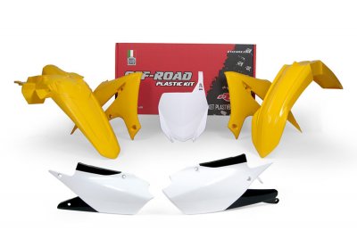 Rtech, Plastkit, GUL VIT, Yamaha 18-20 YZ450F, 19-20 YZ250F